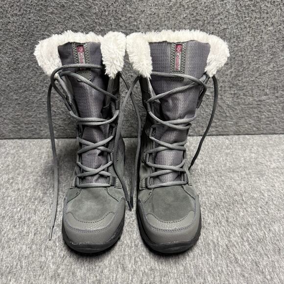 Columbia Shoes - NWOT Columbia Ice Maiden II Boots Women's 6.5 Wide Gray Waterproof Insulated Fur